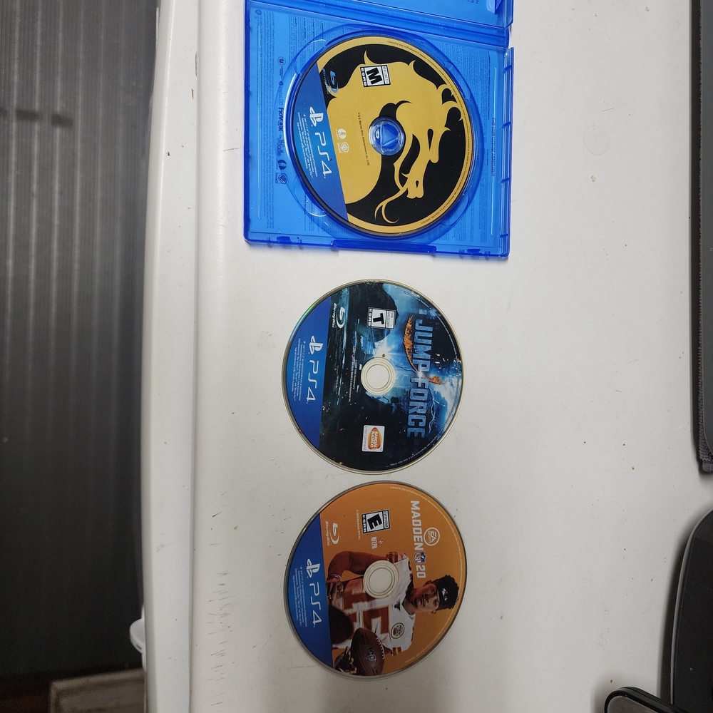 PlayStation 4 Game Bundle - Mortal Kombat, Jump Force, Madden NFL